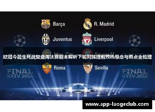 欧冠今晨生死战复盘淘汰赛剧本解析下轮对阵提前预热悬念与看点全梳理